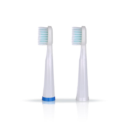 Kyoui Replacement Toothbrush Heads Straight for Kyoui Sonic 3000 Toothbrush System - White (Pack of 2) - Kyoui